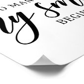 Poster Citation d'amour mariage (Coin)