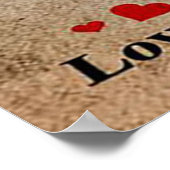 Poster Citation d'amour pour amie | Jeu de couple corresp (Coin)