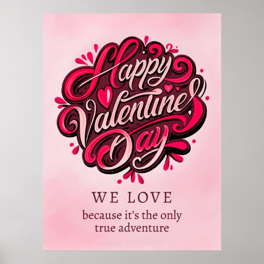 Poster Citation d'amour pour la Saint-Valentin (Devant)