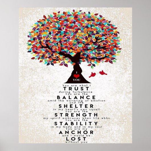 Poster Citation d'amour pour mari | Bel cadeau (Devant)