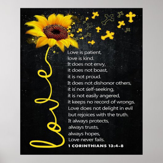 Poster Citation d'amour pour mari | Décor mignon (Devant)