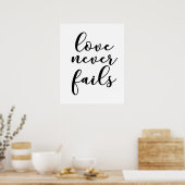 Poster Citation d'amour romantique mariage (Cuisine)