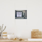 Poster Citation d'amour - Voltaire (Cuisine)