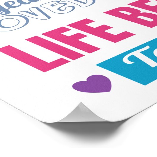 Poster Citation d'anniversaire moderne 40e (Coin)