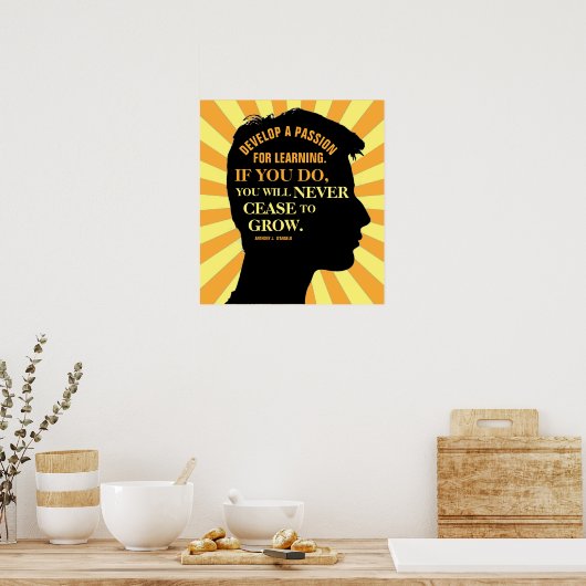 Poster Citation d'Anthony J. D'Angelo 18"X20" (Cuisine)