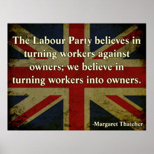 Poster Citation d'Anti-Union de Thatcher