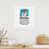 Poster Citation d'appréciation des médecins (Cuisine)