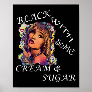 Poster Citation d'art graphique afro-américain Femme noir