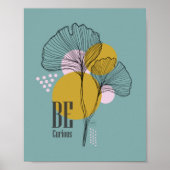 Poster Citation d'art minimaliste moderne en ligne simple (Devant)