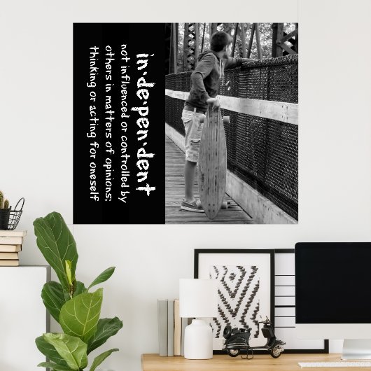 Poster Citation d'attitude Ado à bord (Bureau à domicile)