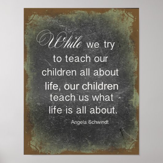 Poster Citation d'augmentation des enfants (Devant)