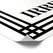 Poster Citation d'auto-évaluation noire et blanche inspir (Coin)