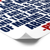 Poster Citation de Barack Obama pour les droits des femme (Coin)