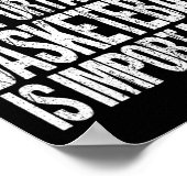 Poster Citation De Basketball Amusant L'anglais est un jo (Coin)