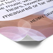 Poster Citation de batteur Thoreau (Coin)