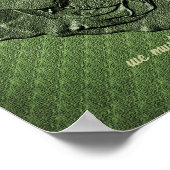 Poster Citation de beauté Sculpté Rose Inspirationnel  (Coin)