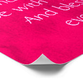 Poster Citation de bénédiction irlandaise sur un Arrière  (Coin)