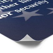 Poster Citation de Benjamin Franklin sur la liberté (Coin)