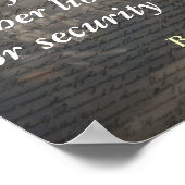 Poster Citation de Benjamin Franklin sur la liberté (Coin)