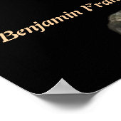 Poster Citation de Benjamin Franklin sur les imbéciles (Coin)