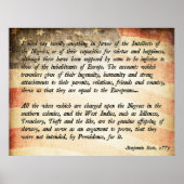 Poster Citation de Benjamin Rush (Devant)