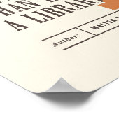 Poster Citation de bibliothèque classique de Walter Savag (Coin)