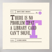 Poster Citation de bibliothèque classique par Eleanor Bro (Devant)