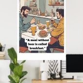 Poster Citation de bière (Bureau à domicile)