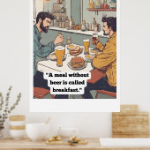 Poster Citation de bière (Cuisine)