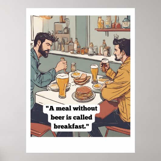 Poster Citation de bière (Devant)