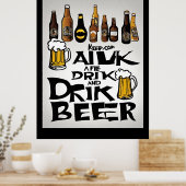 Poster Citation de bière (Cuisine)