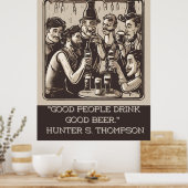 Poster Citation de bière (Cuisine)