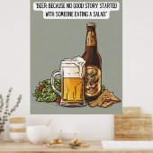 Poster Citation de bière (Cuisine)