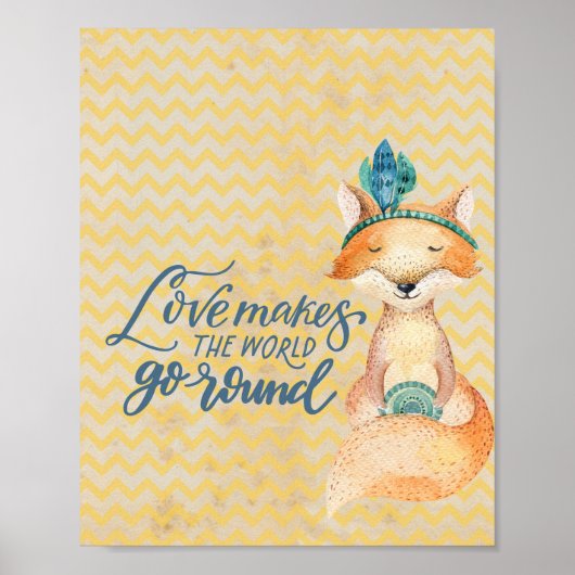 Poster Citation de Boho Fox Love (Devant)