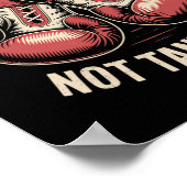 Poster Citation de boîte mème Forts Punches Zéro Drama Pu (Coin)