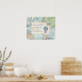 Poster Citation de bons amis et de grandes aventures (Cuisine)