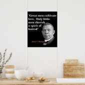 Poster Citation De Booker T. Washington Sur Great Men (Cuisine)