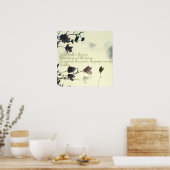 Poster Citation de Bouddha sur la pâte (Cuisine)