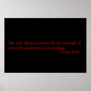 Poster Citation de Burke