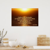 Poster Citation de C.S. Lewis Christianity (Cuisine)