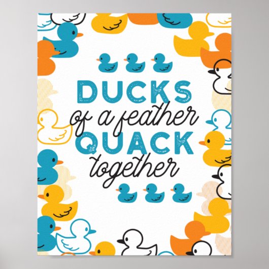 Poster Citation De Canards Amusants (Devant)