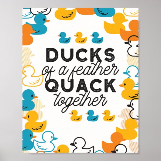 Poster Citation De Canards Amusants (Devant)