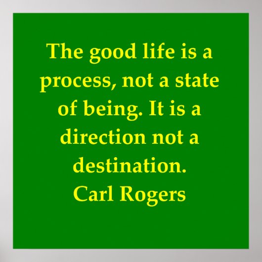 Poster citation de carl rogers (Devant)