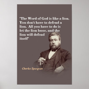 Poster Citation de Charles Spurgeon sur la Parole de Dieu