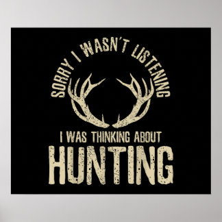 Poster Citation De Chasse Drôle Dit Deer Venison Elk Hunt