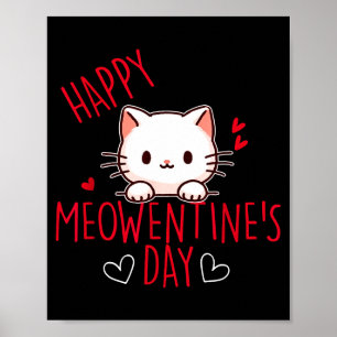 Poster Citation de chat mignon pour la Saint-Valentin pou