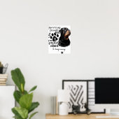 Poster Citation de chien cadeau d'anniversaire du proprié (Bureau à domicile)