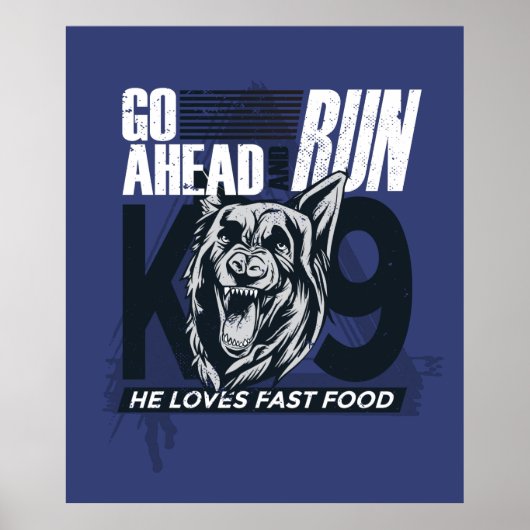 Poster Citation de chien de police (Devant)