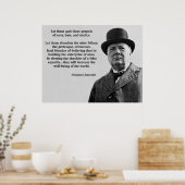 Poster Citation de Churchill (Cuisine)