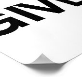 Poster Citation de Churchill Motivational - N'abandonnez (Coin)